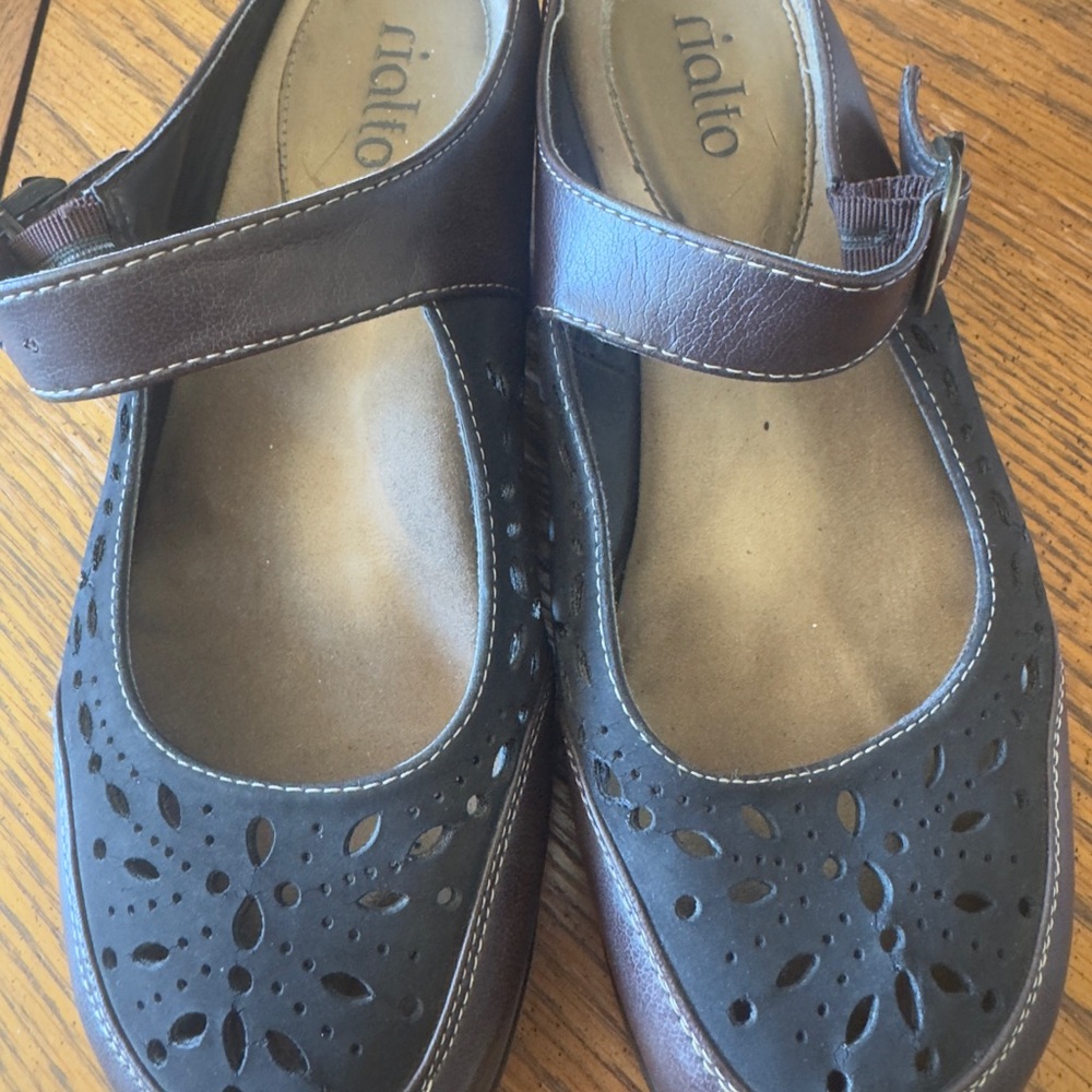 Rialto Viva Mary Jane Clog Sandals Shoes Size 8.5M
